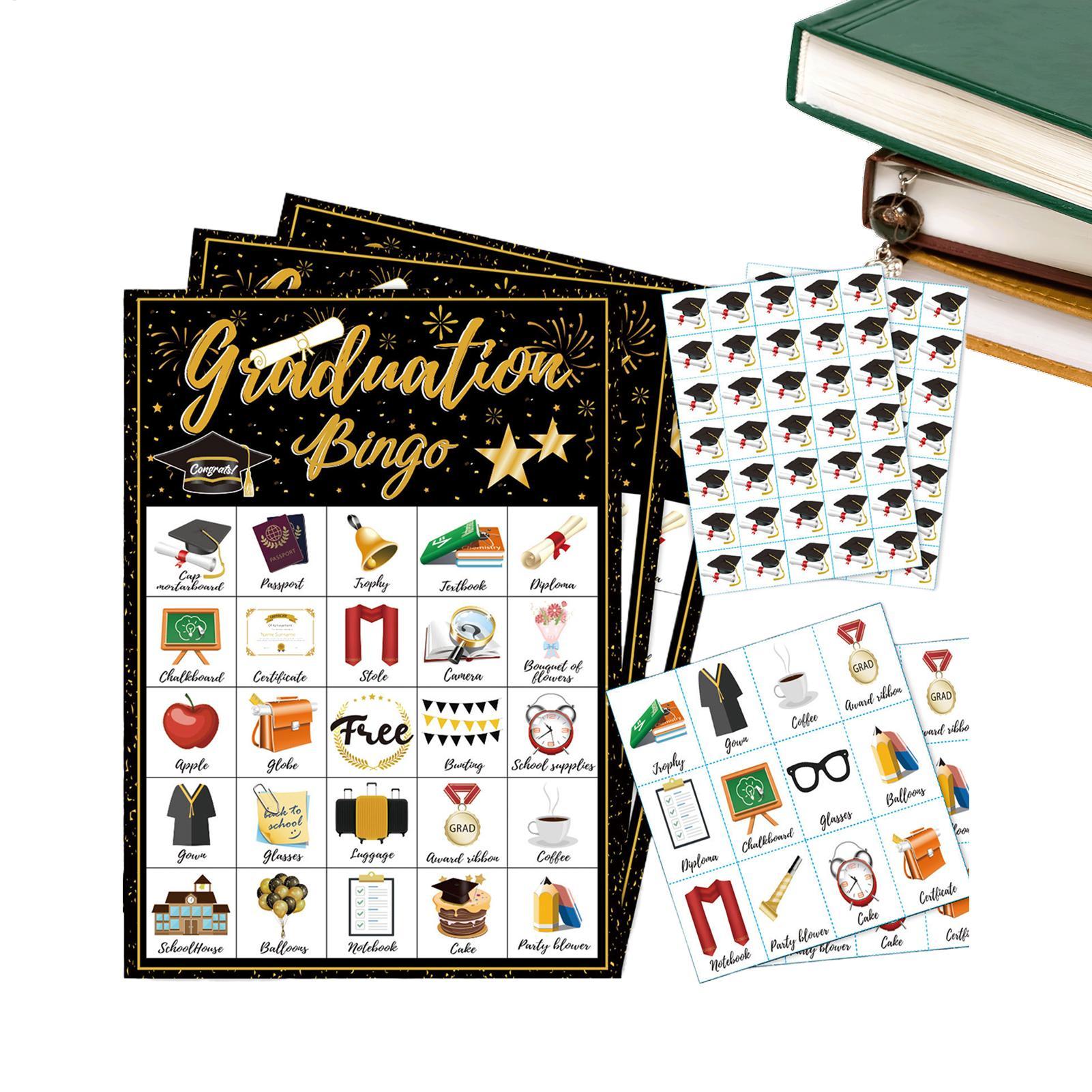 Party Games College - Карточки для бинго на выпускной вечер,